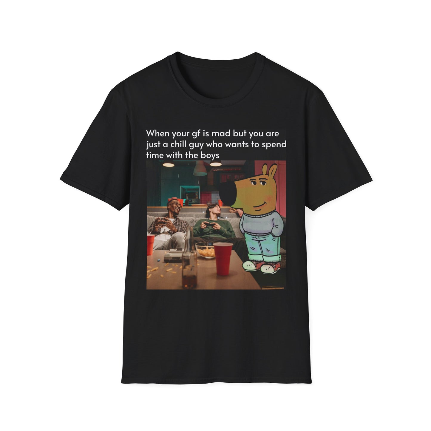 Funny Chill Guy T-Shirt - Perfect for Friends Gatherings